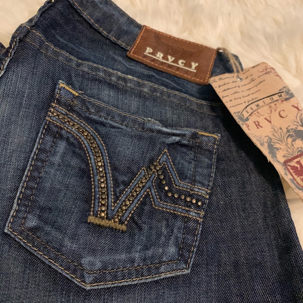 PRVCY Premium Denim Monaco Straight with Nailheads